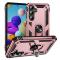  Samsung Galaxy A55 5G Skal Ring Armor Hybrid Roséguld