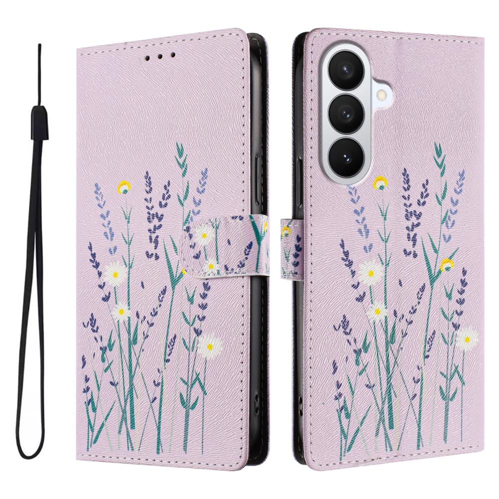  Samsung Galaxy S26 Fodral Med Tryck Lavendel