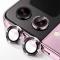 ENKAY ENKAY Galaxy Z Flip 5 Linsskydd Aluminium Härdat Glas Rosa