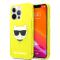 Karl Lagerfeld Karl Lagerfeld iPhone 13 Pro Skal TPU Choupette Fluorescent Gul