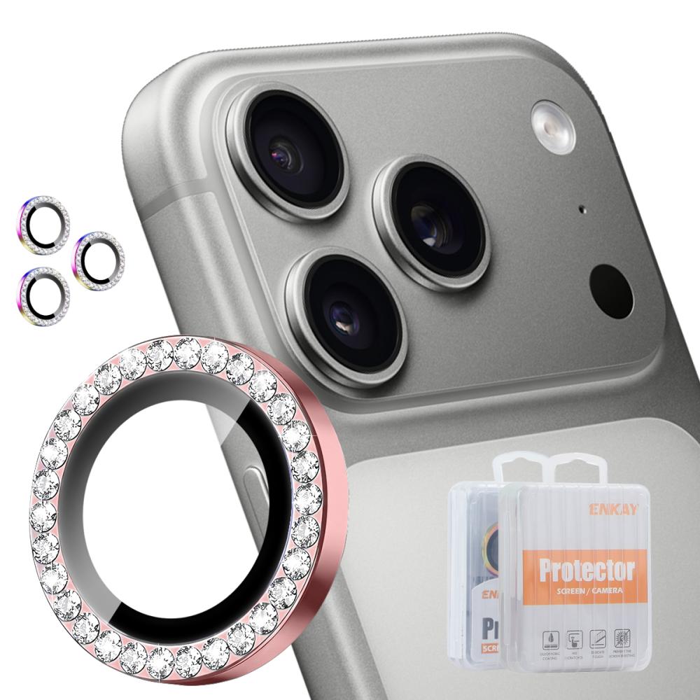 HAT PRINCE HAT PRINCE iPhone 18 Pro/18 Pro Max Linsskydd Enkay Strass