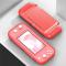  Nintendo Switch Lite Skal Kolfibertextur TPU Röd