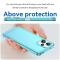  Xiaomi Redmi 12 5G/4G Skal Akryl/TPU Transparent Blå