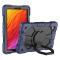  Galaxy Tab A11 Skal Kickstand Shockproof Mörk Blå / Svart