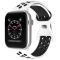 ColorPop Sportarmband Dual-Color Apple Watch 42/44/45/46/49 mm (M/L) Vit/Svart