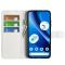  Google Pixel 10a Fodral Litchi Läder Vit
