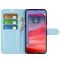  Motorola Edge 50 Pro 5G Litchi Läder Fodral Ljus Blå