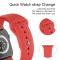 ColorPop Apple Watch 42/44/45/46/49 mm Silikon Armband (S/M) Röd