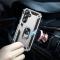  Samsung Galaxy A55 5G Skal Ring Armor Hybrid Silver