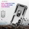  Samsung Galaxy A55 5G Skal Ring Armor Hybrid Silver