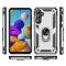  Samsung Galaxy A55 5G Skal Ring Armor Hybrid Silver