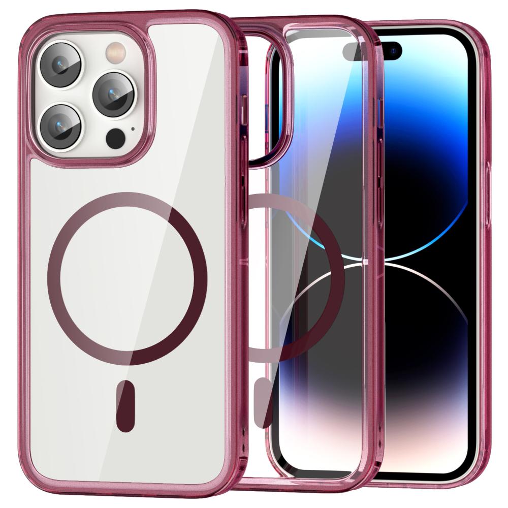 ColorPop ColorPop iPhone 14 Pro Max Skal CH MagSafe Transparent/Röd
