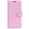  Samsung Galaxy A25 5G Fodral Litchi Läder Ljus Rosa
