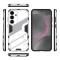  Samsung Galaxy S25 Skal Kickstand Hybrid Armor Vit
