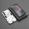  Samsung Galaxy S25 Skal Kickstand Hybrid Armor Vit