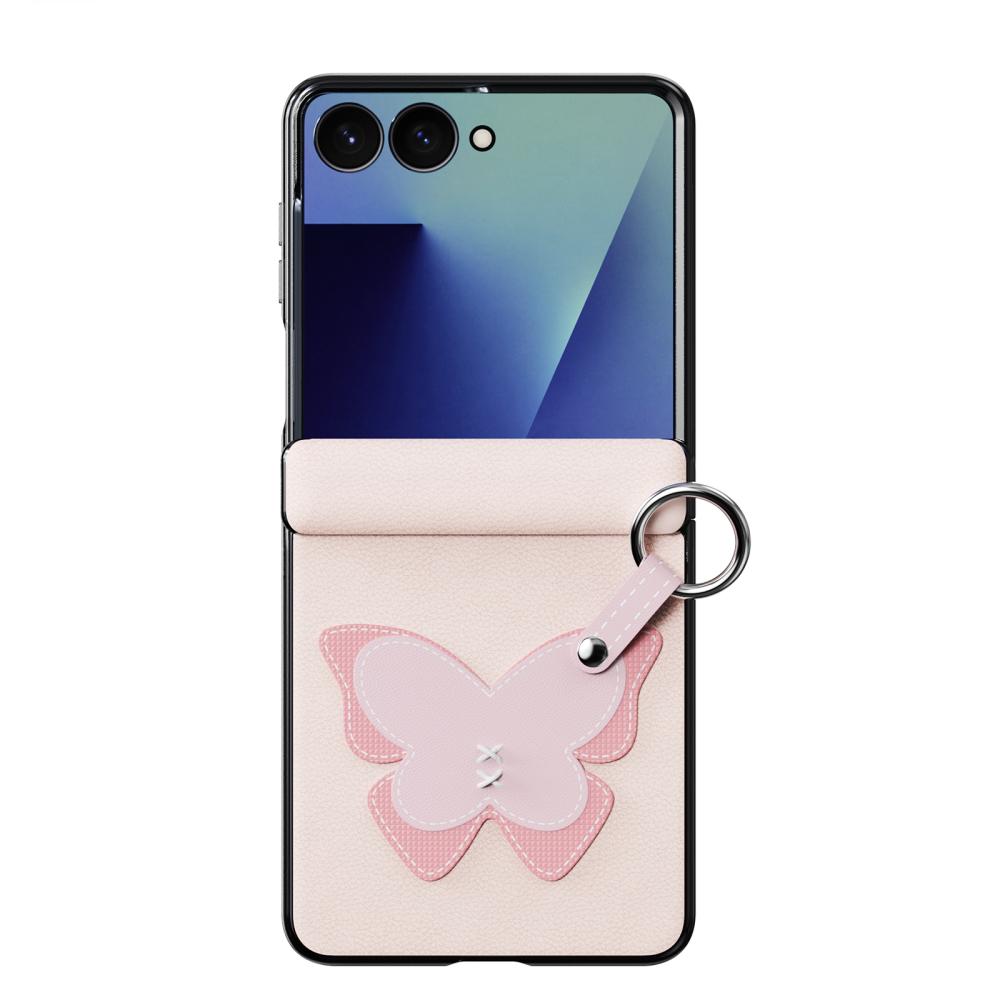 DUX DUCIS DUX DUCIS Samsung Galaxy Z Flip 8 Skal PU-Läder Fjäril