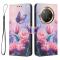  Honor Magic7 Lite Fodral Med Rosa Blommor