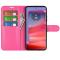  Motorola Edge 50 Pro 5G Litchi Läder Fodral Rosa