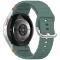  Galaxy Watch 5/5 Pro/6/7/FE Armband Silikon Wave Design Grön