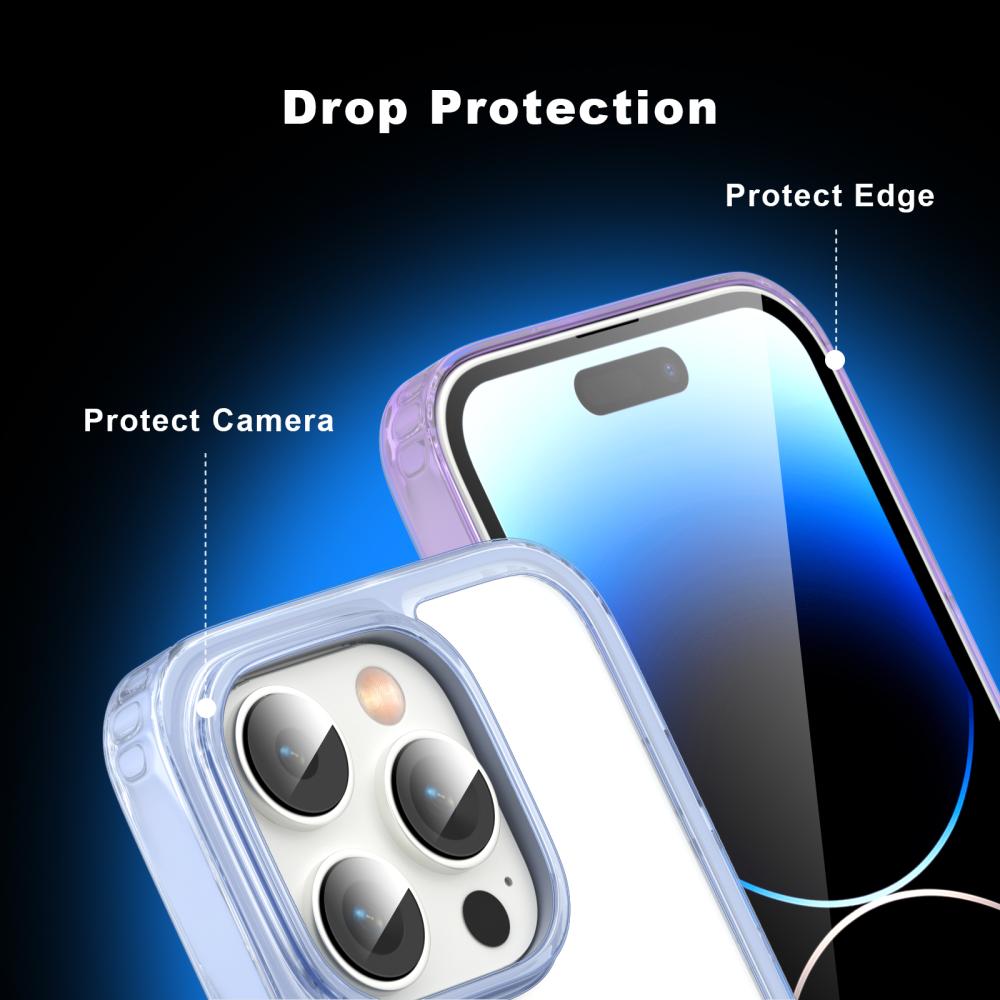 ColorPop ColorPop iPhone 14 Pro Max Skal CH MagSafe Transparent/Röd