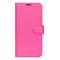  Samsung Galaxy S25 Edge Fodral Litchi Läder Rosa