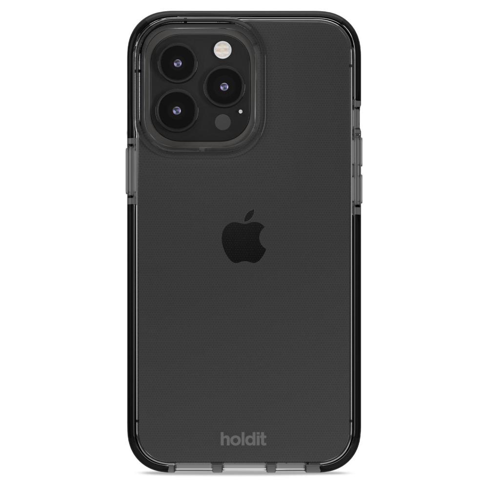 holdit holdit iPhone 15 Pro Max Mobilskal Seethru Svart