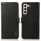 KHAZNEH KHAZNEH Galaxy S23 Plus Fodral Litchi Äkta Läder Svart
