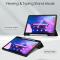  Lenovo Tab M10 Plus Gen 3 Fodral Tri-Fold Hybrid Svart