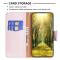  iPhone 15 Plus Fodral Shark Litchi Läder Roséguld