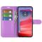  Motorola Edge 50 Pro 5G Litchi Läder Fodral Lila