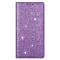  iPhone 15 Plus Fodral Flip Glitter Lila