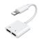 JOYROOM Joyroom Lightning Till Lightning Hona Ljud Adapter - Vit