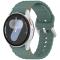  Galaxy Watch 5/5 Pro/6/7/FE Armband Silikon Wave Design Grön