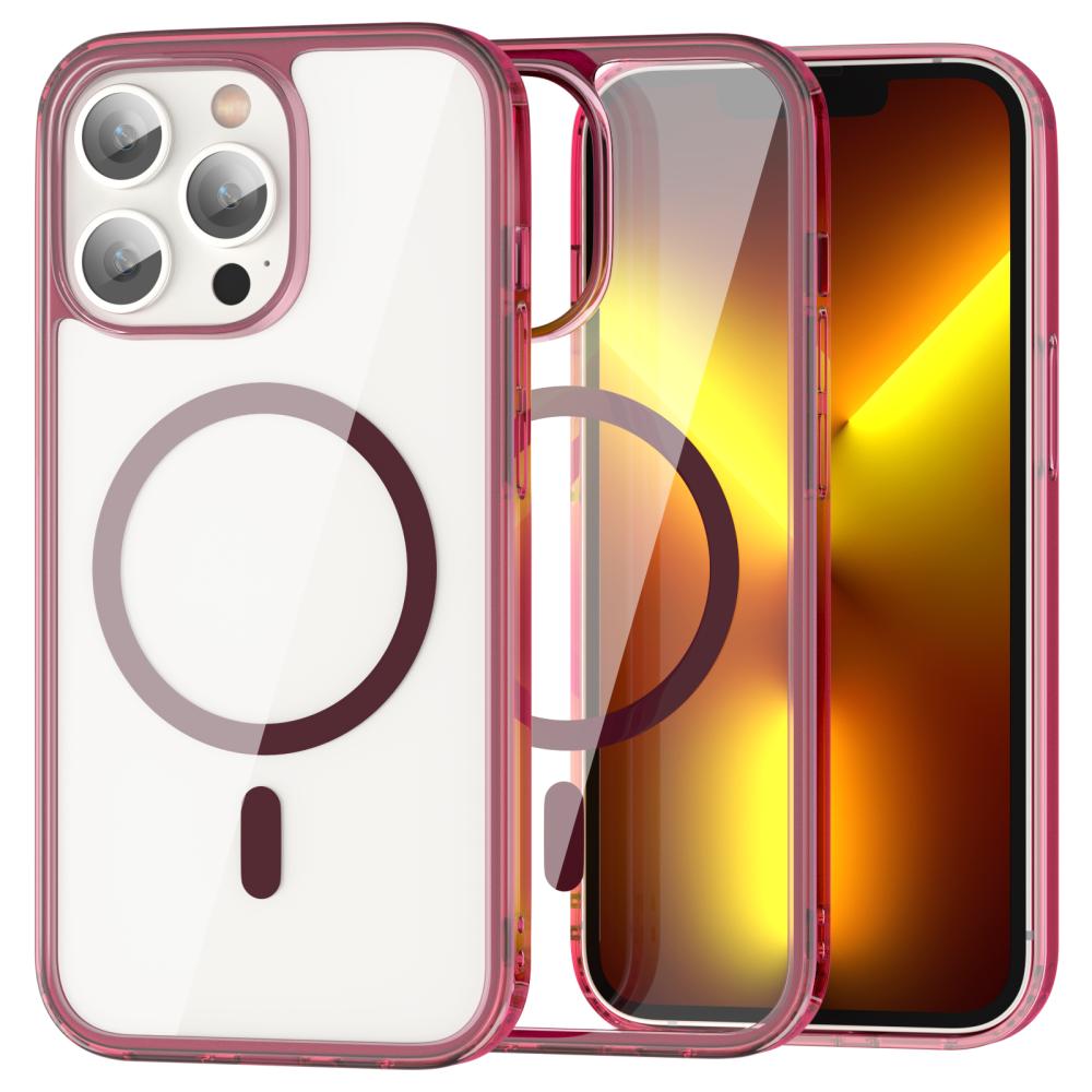ColorPop ColorPop iPhone 13 Pro Max Skal CH MagSafe Transparent/Röd