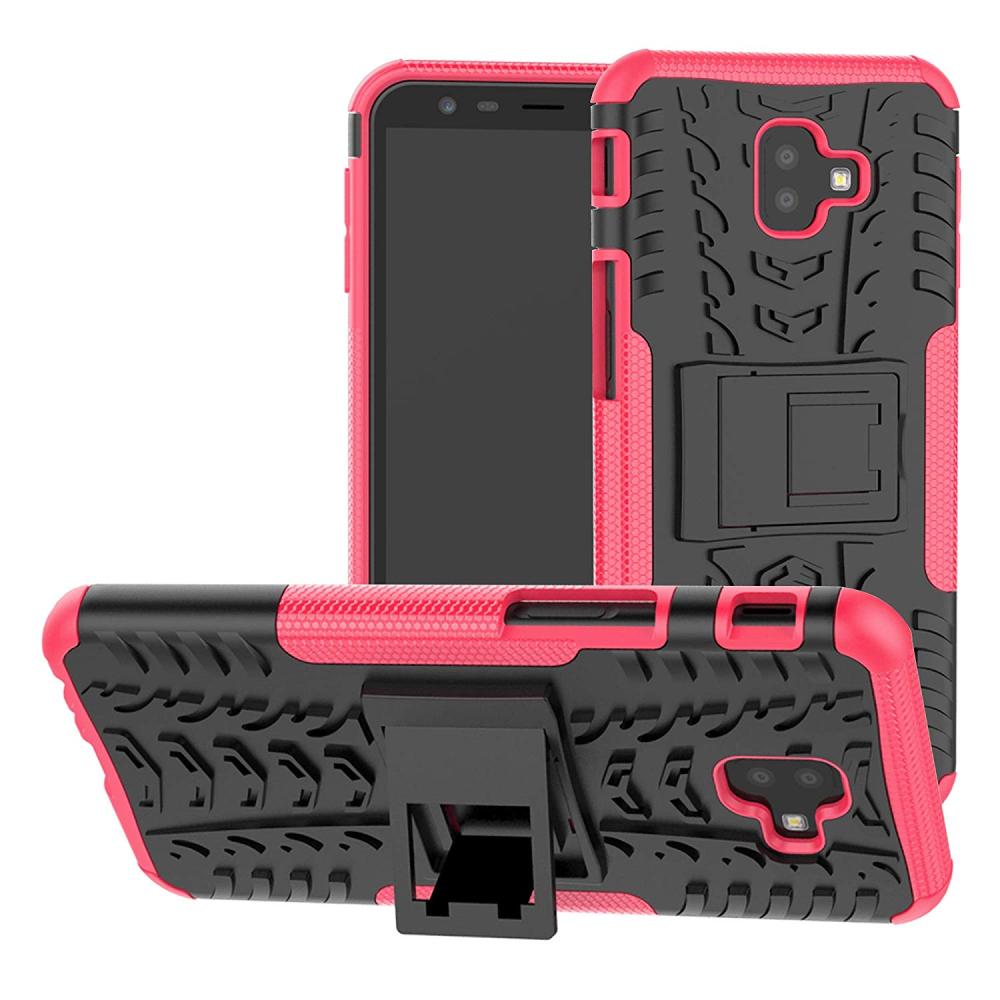  Samsung J6 (2018) - Ultimata stöttåliga skalet med stöd - Rosa