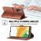 LC.IMEEKE LC.IMEEKE Samsung Galaxy A33 5G Fodral Läder Brun