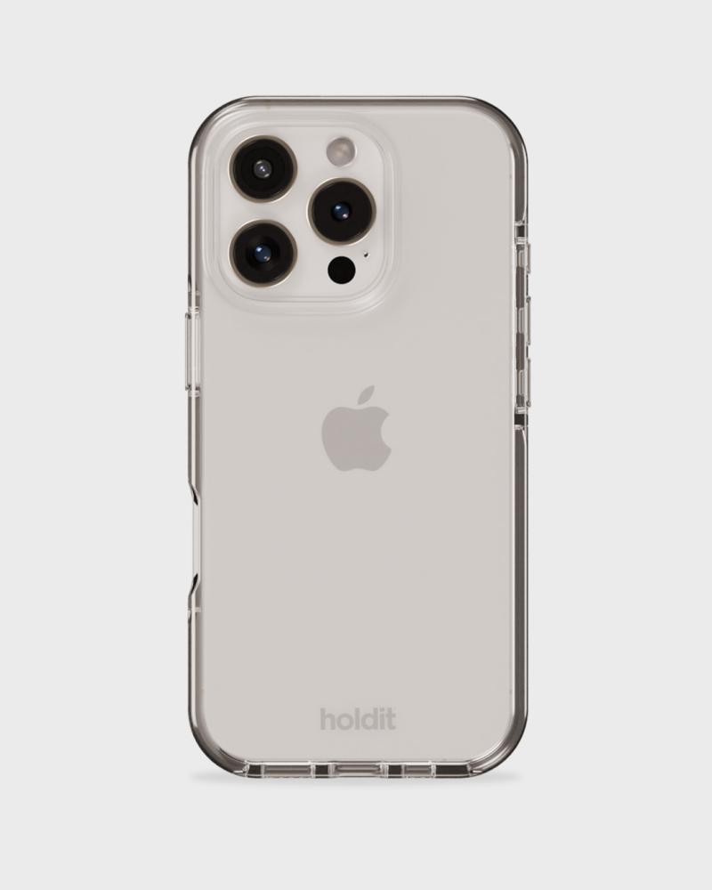 holdit holdit iPhone 16 Pro Mobilskal Seethru Vit