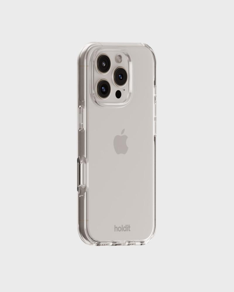 holdit holdit iPhone 16 Pro Mobilskal Seethru Vit
