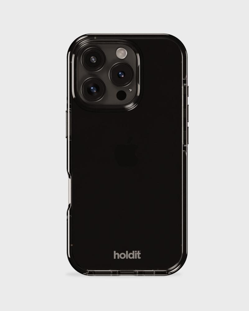 holdit holdit iPhone 16 Pro Max Mobilskal Seethru Svart