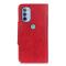  Motorola Moto G31 / G41 Fodral Mässing Magnet Röd