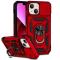  iPhone 14 Skal Ring Armor Med CamShield Röd