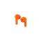 Happy Plugs Happy Plugs Joy Hörlurar In-Ear TWS Orange