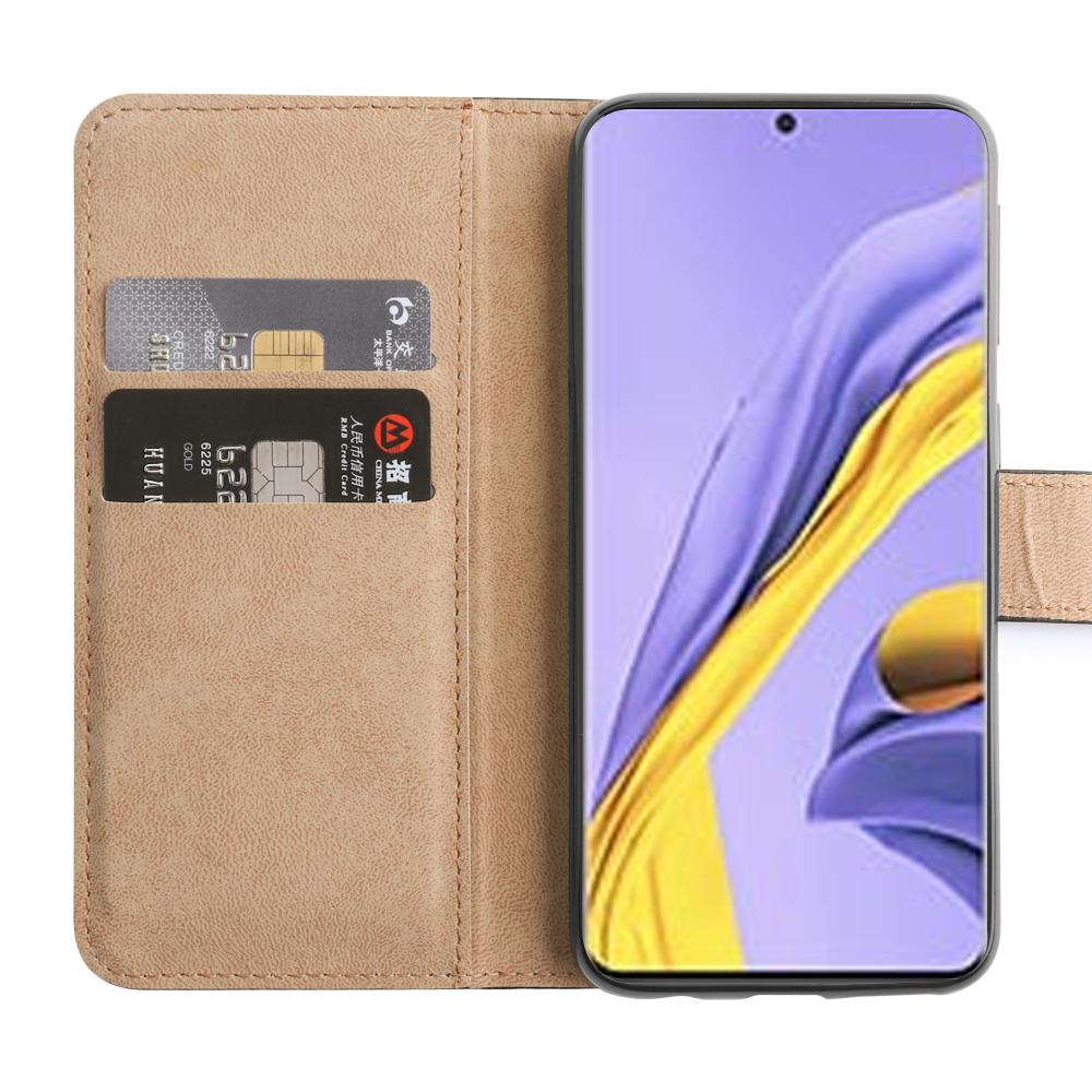  Samsung Galaxy A72 - Plånboksfodral I Äkta Läder - Ljus Blå