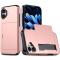  iPhone 16 Skal Hybrid Med Kortfack Roséguld