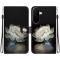  Samsung Galaxy A27 5G Fodral Läder Blomma Vit