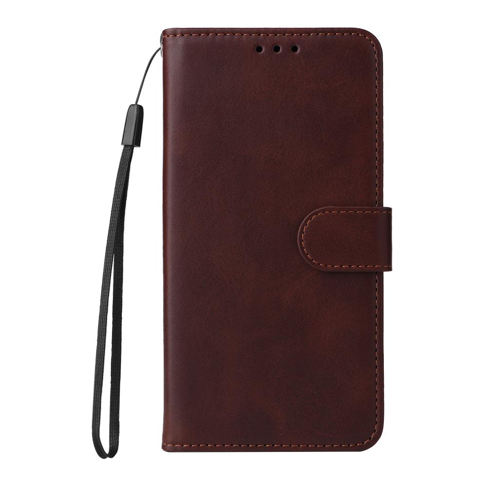  Samsung Galaxy S25 FE Plånboksfodral Läder Brun