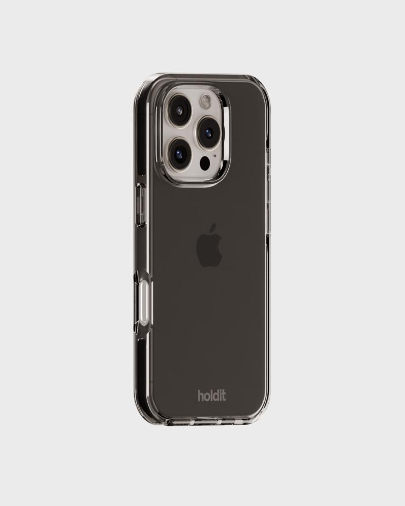 holdit holdit iPhone 16 Pro Max Mobilskal Seethru Svart