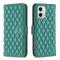  Motorola Moto G73 5G Fodral Diamond Läder Grön