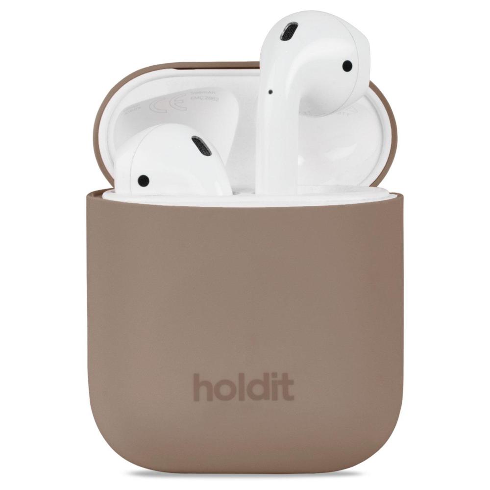 holdit holdit AirPods Nygård Skal Silikon Mocha Brown