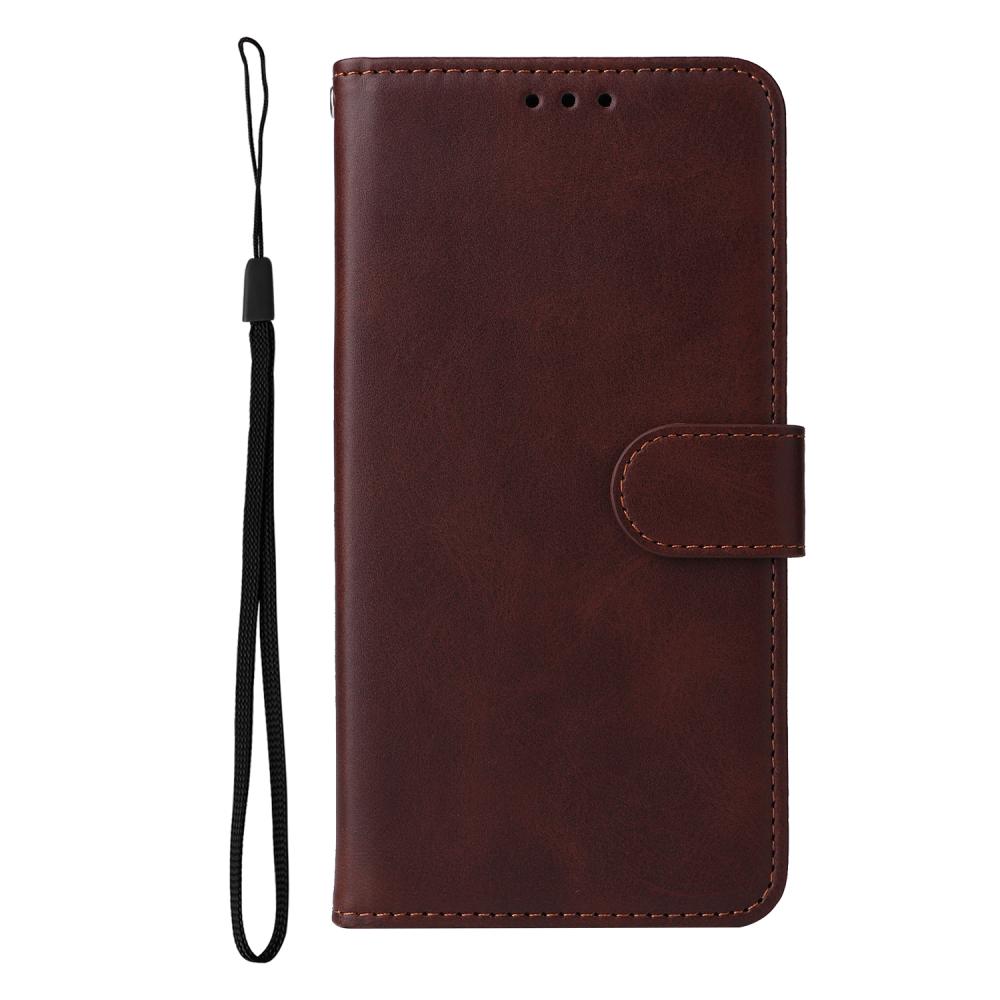  Samsung Galaxy S25 FE Plånboksfodral Läder Brun